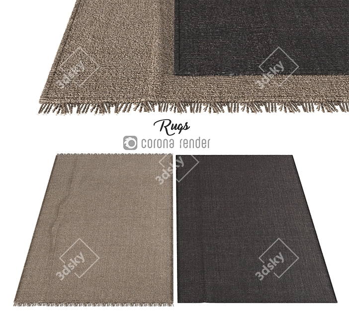 Luxury Floor Carpets 3D model image 1