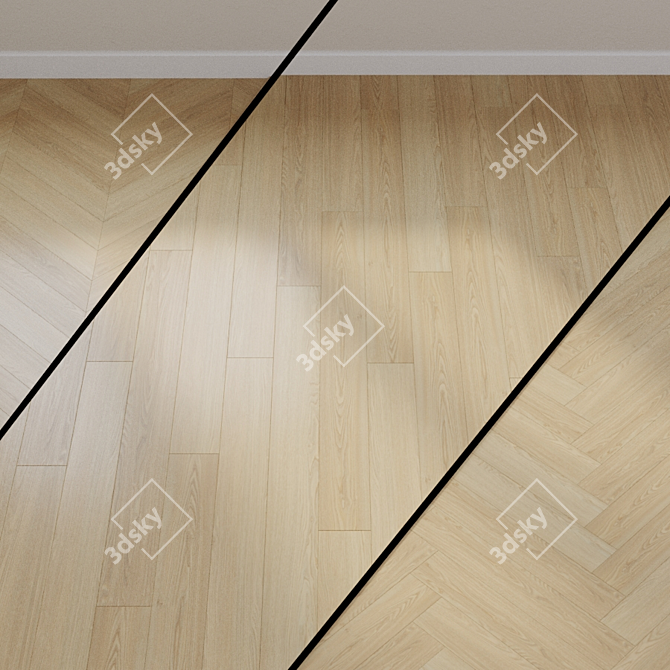 NaturalPlace Pine Vinyl Flooring 3D model image 1