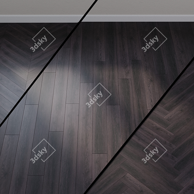 Modern Wood Vinyl Flooring 3D model image 1