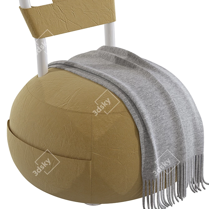 Cozy Comfort: YUM YUM Small Armchair 3D model image 3