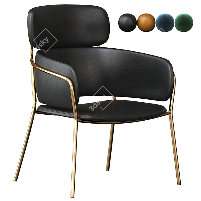 Strike LO Debi Arrmet Chair 3D model image 1