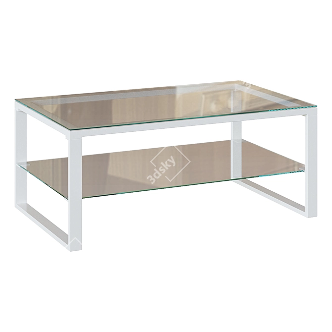 Modern Glass Table Navis 3D model image 1