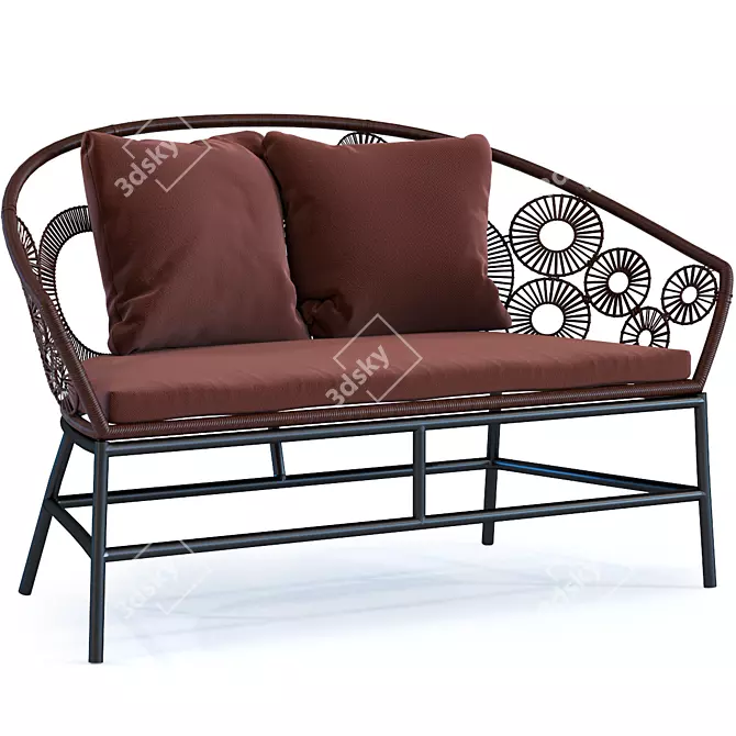 Boho Chic Ibiza Sofa 3D model image 1