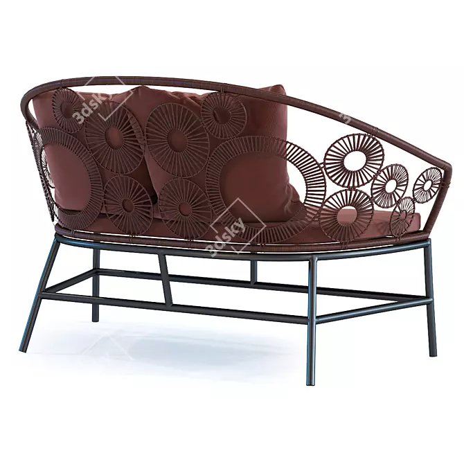 Boho Chic Ibiza Sofa 3D model image 2