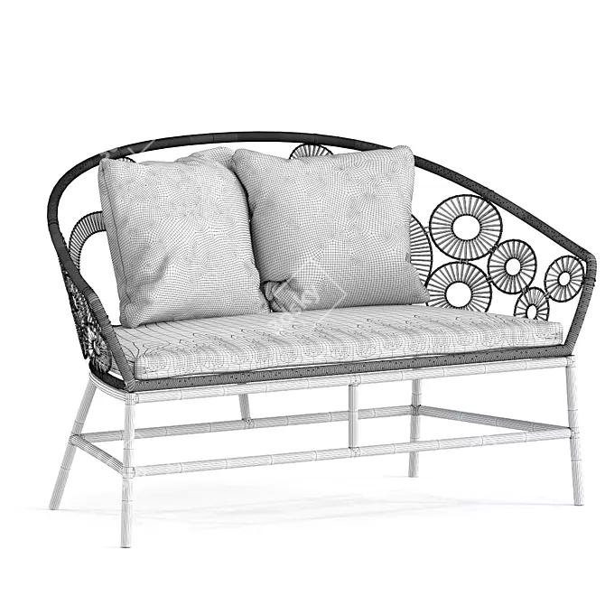 Boho Chic Ibiza Sofa 3D model image 4