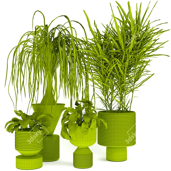 Green Oasis: Indoor Plants Set 3D model image 3