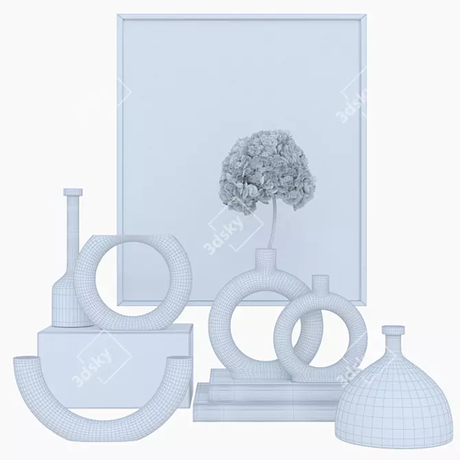 Elegant Home Décor Set 3D model image 2