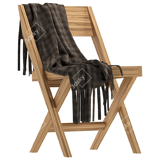 Vintage Library Armchair: Pierre Jeanneret 3D model image 1