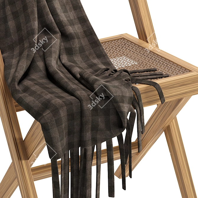 Vintage Library Armchair: Pierre Jeanneret 3D model image 3