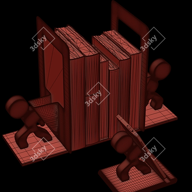 Versatile Book/Mobile Holder: Functional Prop 3D model image 4