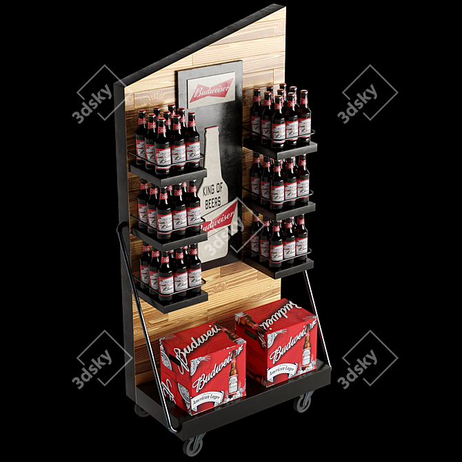 Sleek Beer Stand: 3D Model 3D model image 4