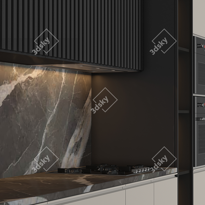 Contemporary Kitchen 2015 3D model image 3