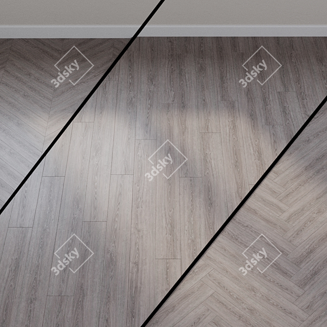 Dry Art Oak Vinyl Flooring 3D model image 1