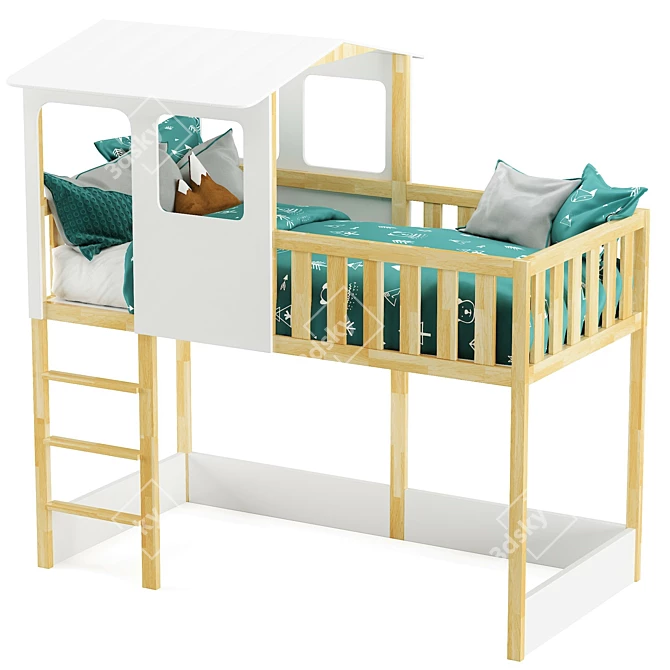 Sebara Bed-Cabin with Bed Base - Adventure Begins! 3D model image 4