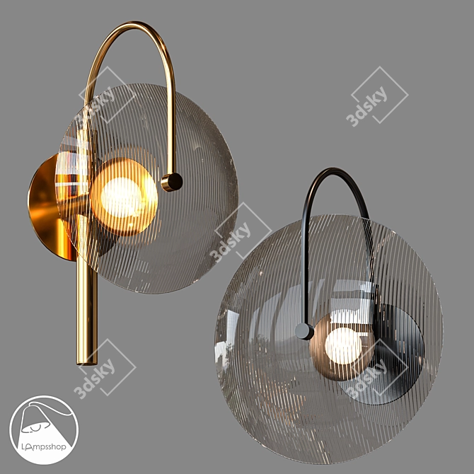 UFO Sconce: Modern Lighting for Any Space 3D model image 1