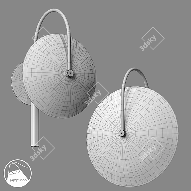 UFO Sconce: Modern Lighting for Any Space 3D model image 2