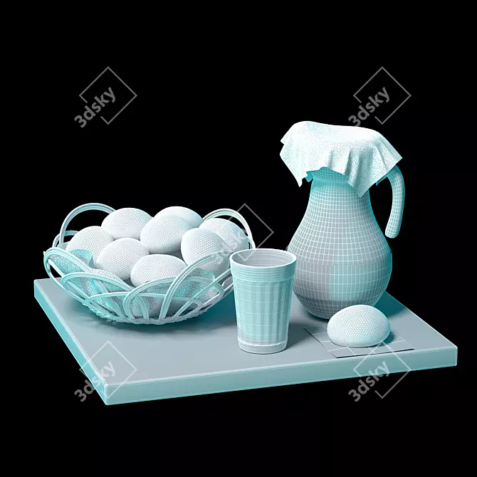 Ethereal Moments: Captivating Still Life 3D model image 3