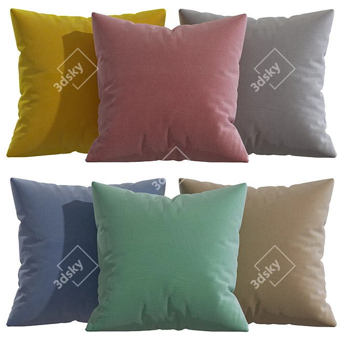 Pillow Decor: Elegant Home Accent 3D model image 1