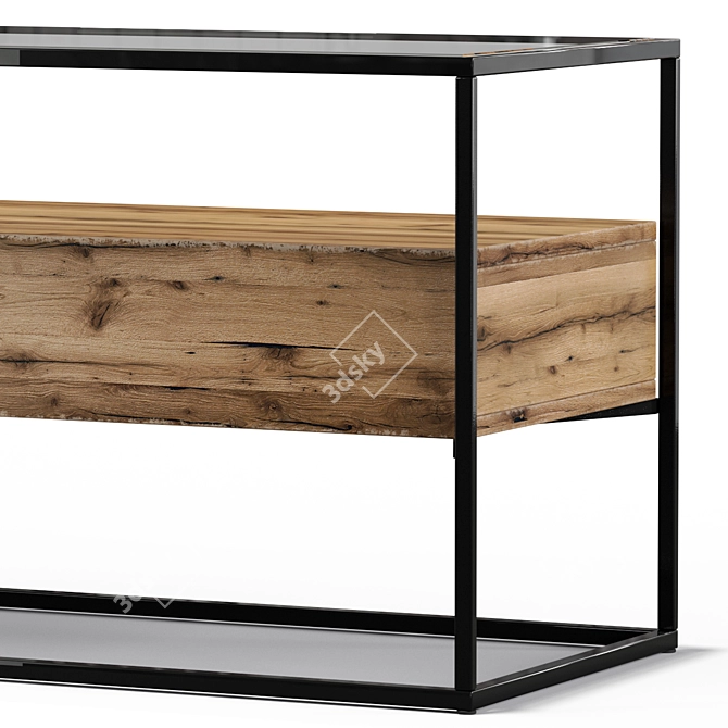 Vasagle ULTV051B01 ULTV39BX TV Stand 3D model image 2