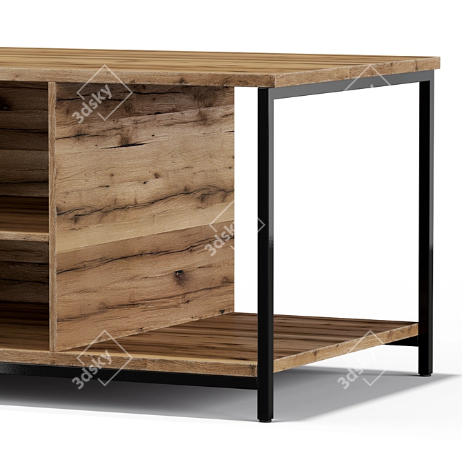 Vasagle ULTV051B01 ULTV39BX TV Stand 3D model image 3