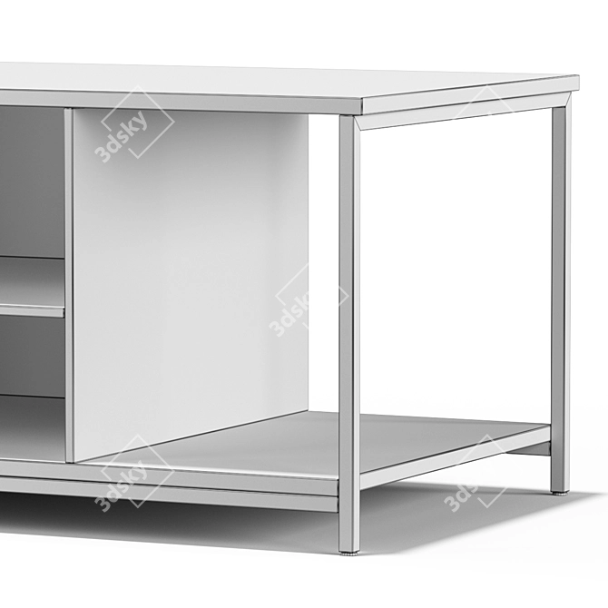 Vasagle ULTV051B01 ULTV39BX TV Stand 3D model image 5