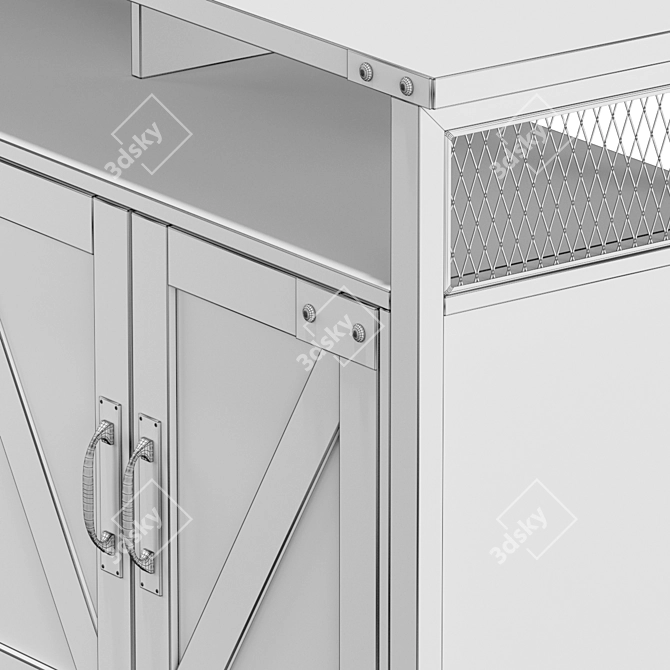 Modern Polygons Vasagle ULTV047B01 3D model image 3