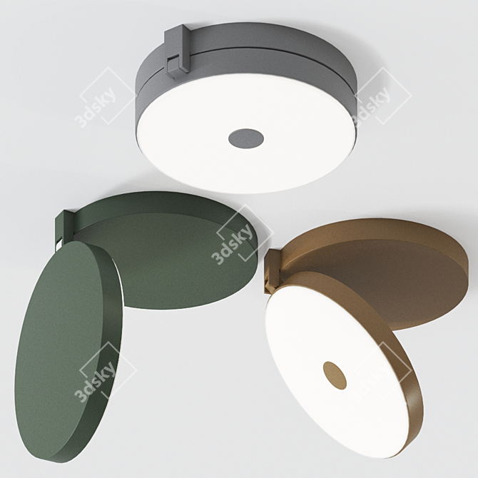 Olimpia Metal Ceiling Lamp- LED Adjustable- 3 Colors 3D model image 1