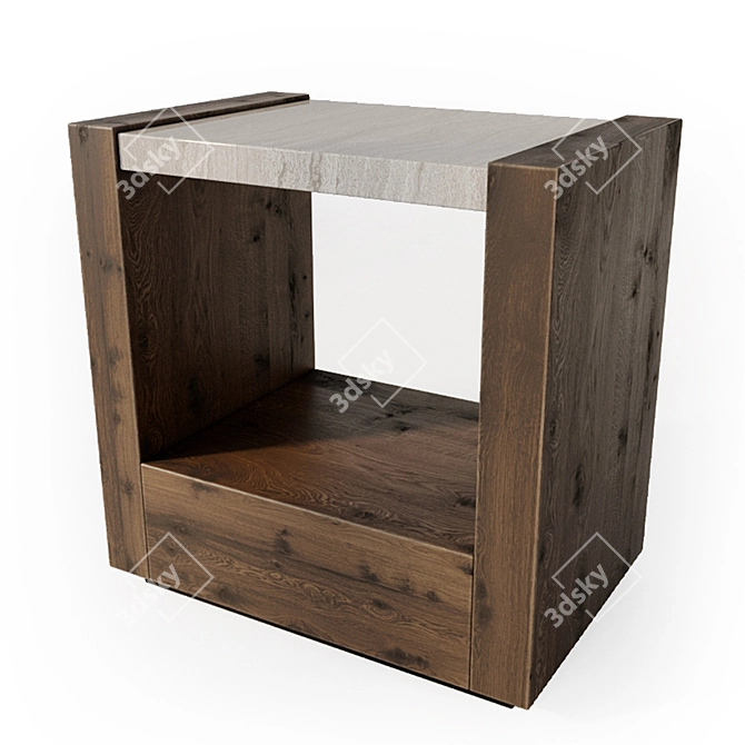 Caracole Modern Nightstand | Bedside Table 3D model image 2