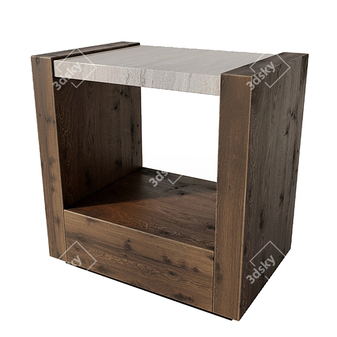 Caracole Modern Nightstand | Bedside Table 3D model image 3