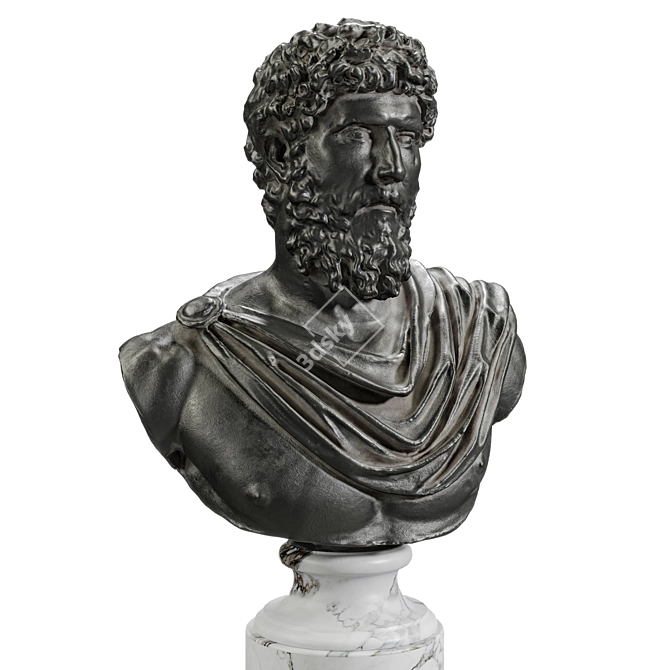 Lucius Verus Emperor Sculpture 3D model image 3