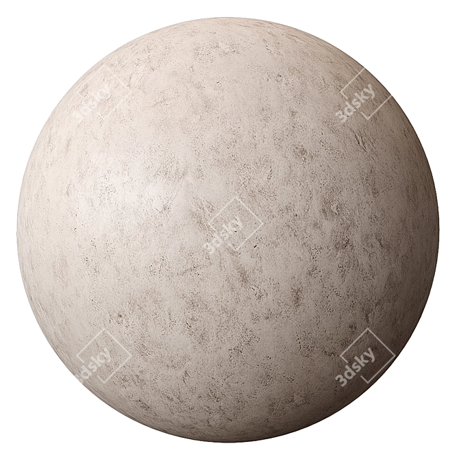 Spherical Plaster Texture Kit 3D model image 4