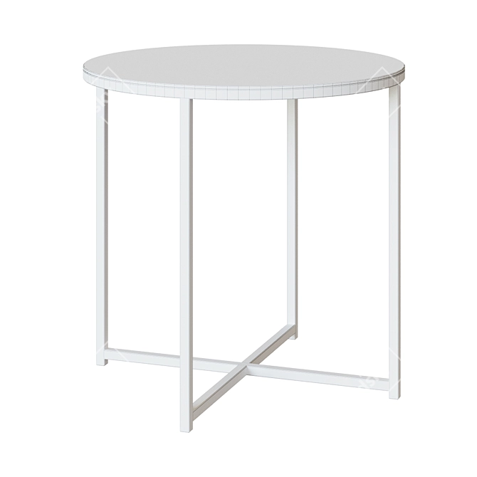 Sleek Glass Table Vivid 3D model image 2