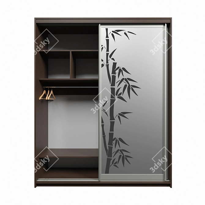 Customizable Mirror Closet 3D model image 3
