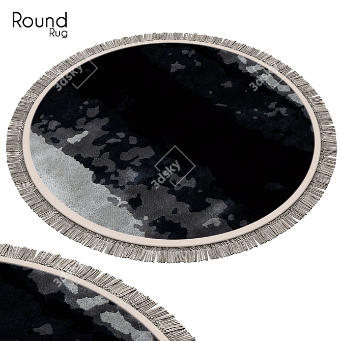 Stylish Round Rug 51 - Add a Touch of Elegance 3D model image 1