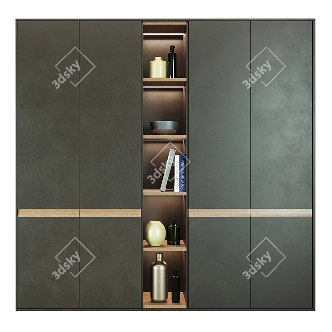 Hulsta Design F Wardrobe: German Craftsmanship at its Finest 3D model image 2