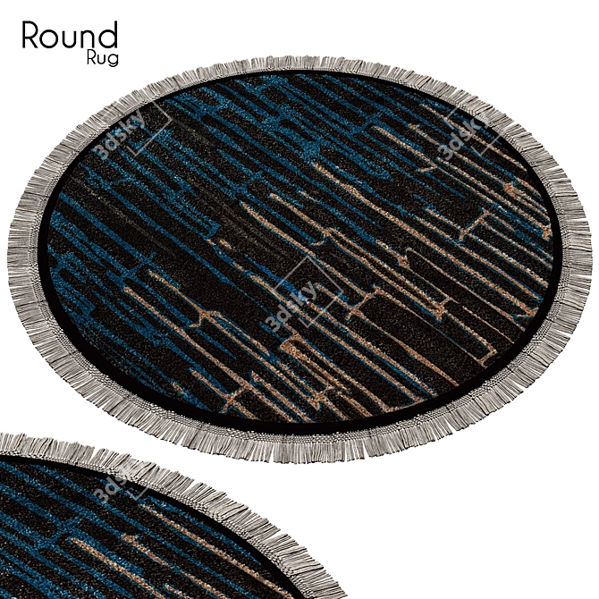 Modern Round Rug 54 3D model image 1