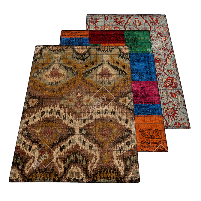 Elegant Carpet Collection: Britanny, Sienna, Thymus 3D model image 5