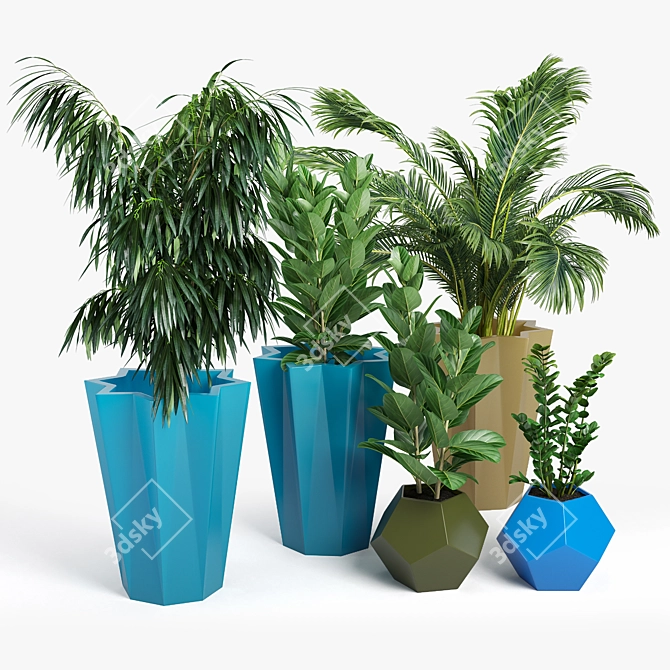 Siro Modern Planter: Stylish Design for Indoor or Outdoor Use 3D model image 3