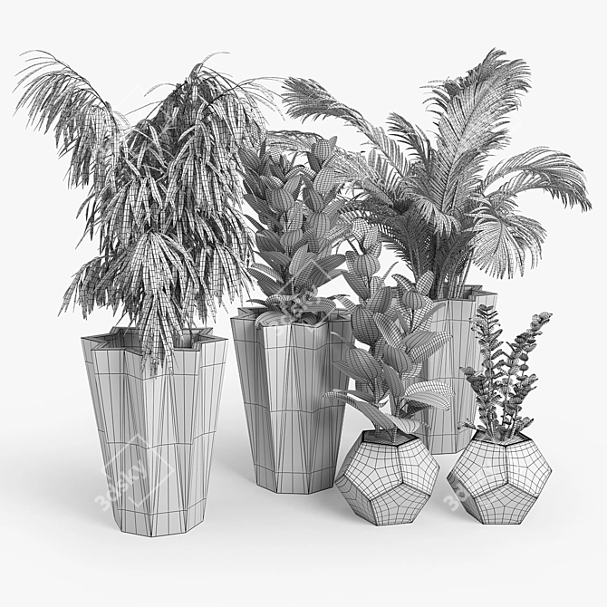 Siro Modern Planter: Stylish Design for Indoor or Outdoor Use 3D model image 4