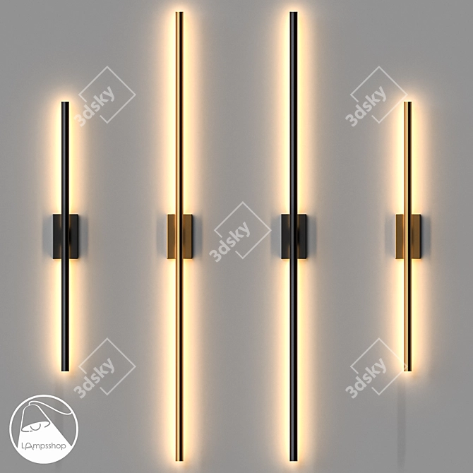 Holy Pipe Sconce: Modern Wall Light 3D model image 1