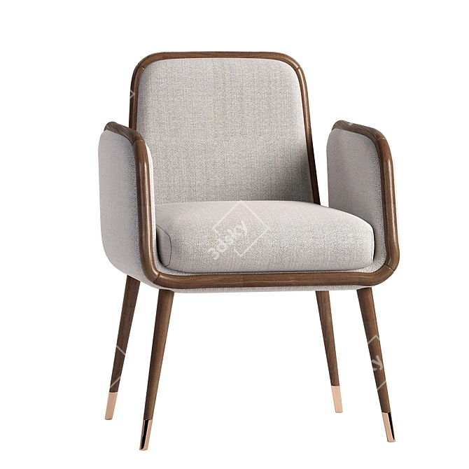 Elegant Dining Chair: 3Ds Max 2014, Corona Render 3D model image 1