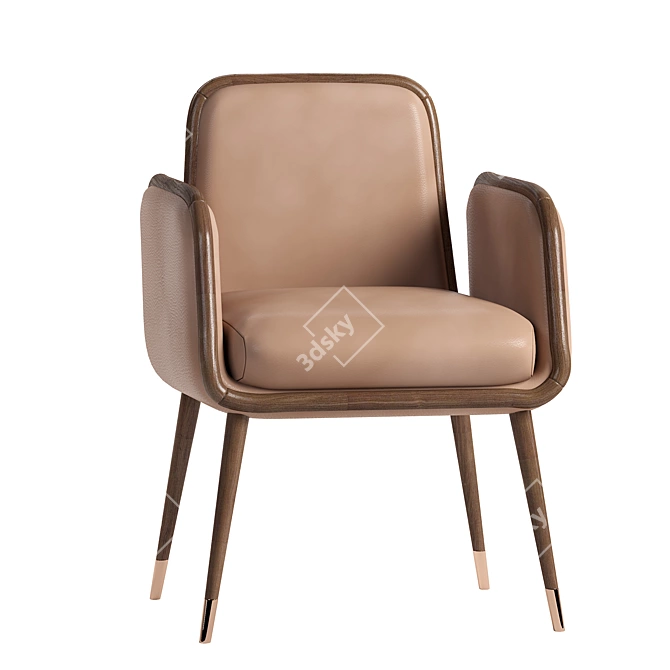Elegant Dining Chair: 3Ds Max 2014, Corona Render 3D model image 3
