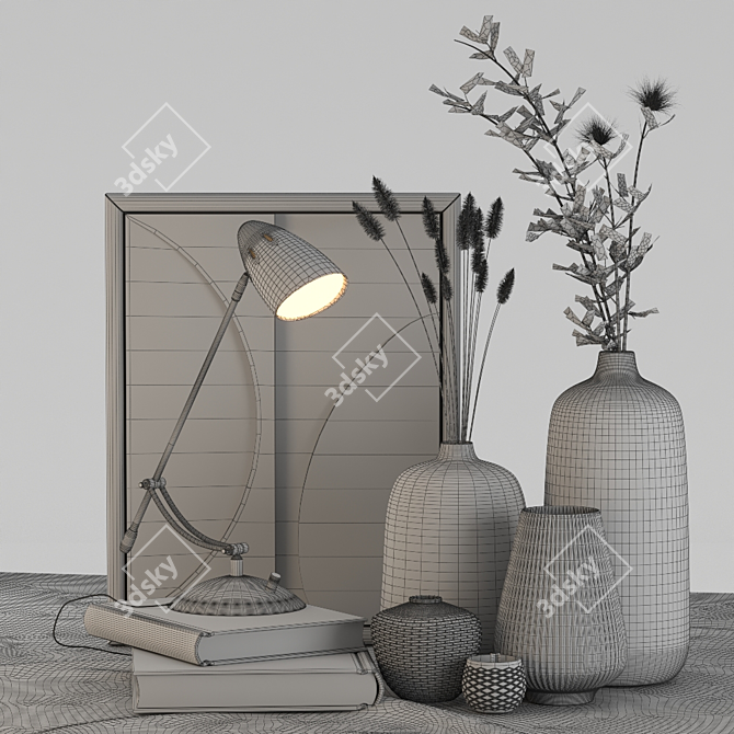 Elegant 0.7 Decorative Set 3D model image 4