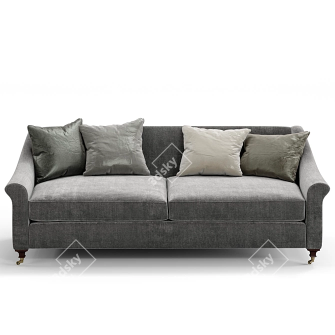 Elegant Harrogate Sofa by James Brindley 3D model image 4