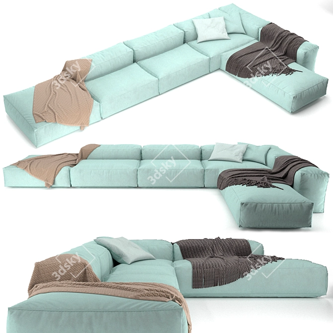 Exquisite ExtraSoft Sofa: Ultimate Comfort & Elegance 3D model image 1