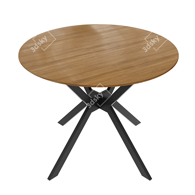 Scandi Chic Dining Table 3D model image 1