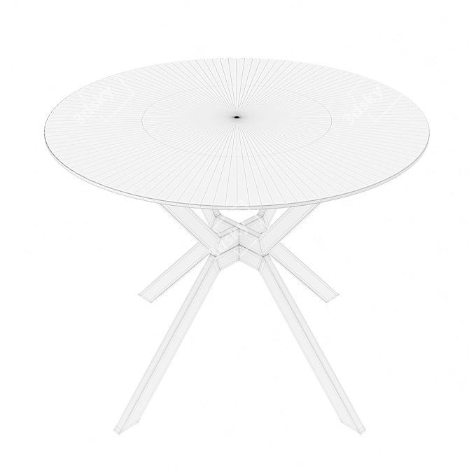 Scandi Chic Dining Table 3D model image 2