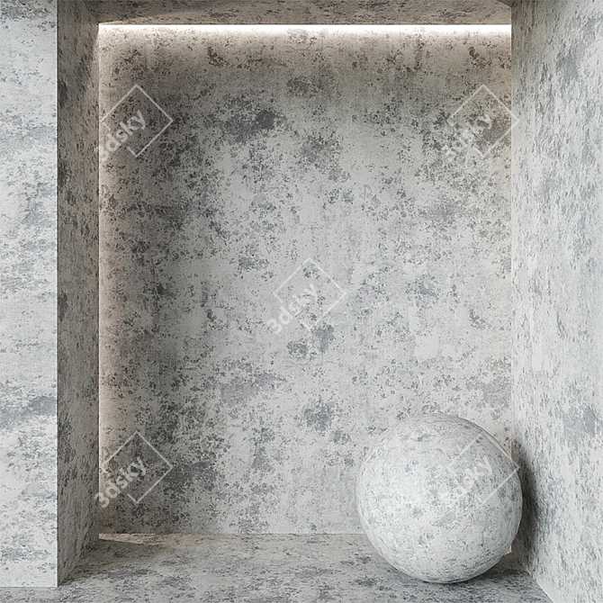 Decorative Plaster Collection | Seamless Textures, PANTONE Color Palette 3D model image 1