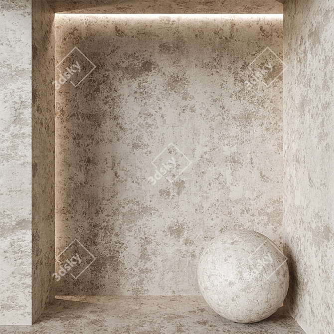 Decorative Plaster Collection | Seamless Textures, PANTONE Color Palette 3D model image 3