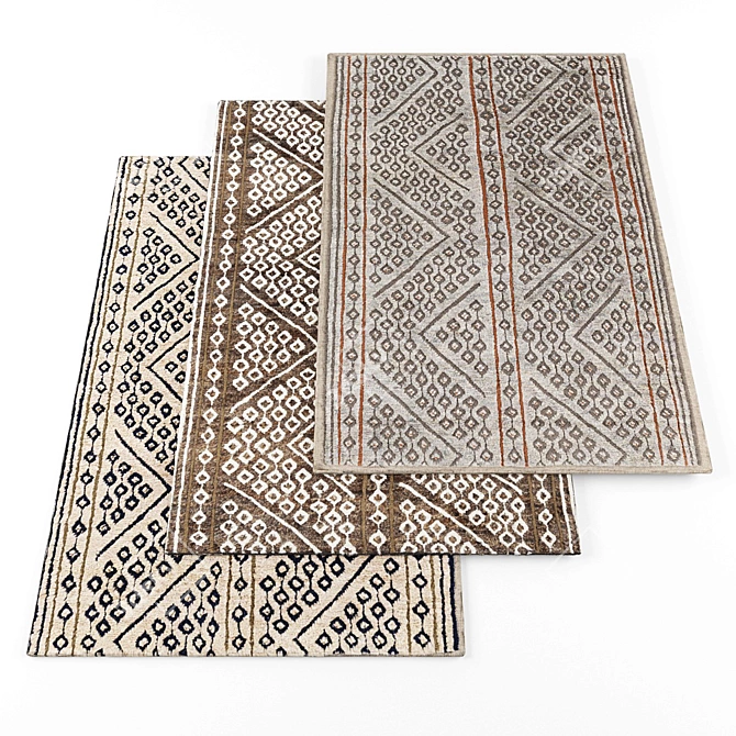 Modern Rugs Collection 3D model image 1